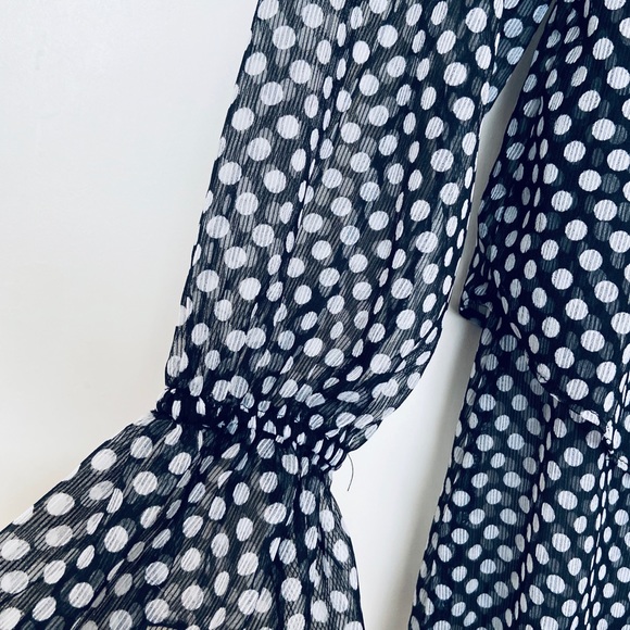 Who What Wear Polka Dot Dress - Picture 3 of 4